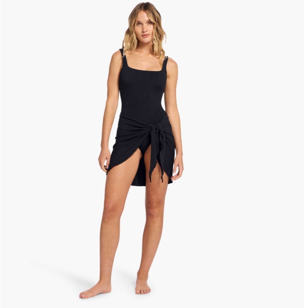 Nuuds Black Sarong Wrap Swim